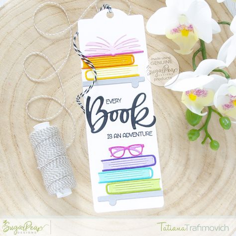 Sugarpea Designs, Photo Album Craft, Book Works, Craft Decorations, Album Foto, Cute Bookmarks, Handmade Gift Tags, Scrapbooking Diy, Make Happy