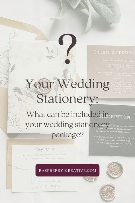 your-wedding-stationery-package-and-what-you-can-include-01 Welcome Card, Stationery Packaging, Wedding Branding, Ceremony Programs, Wedding Labels, Wedding Timeline, Rehearsal Dinner Invitations, Dinner Invitations, Guest Book Sign