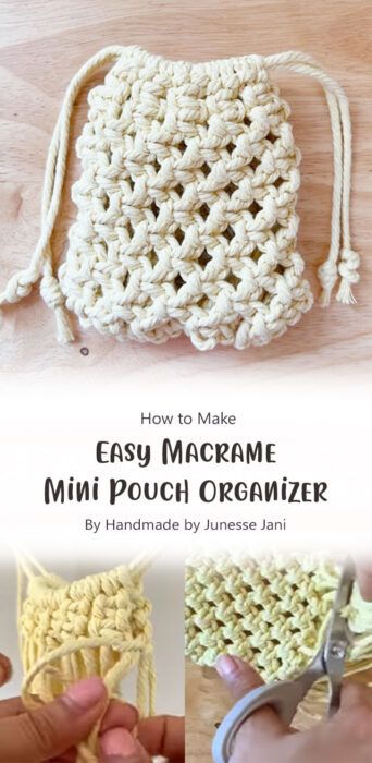 Macrame Pods Tutorial, Macrame Pouch, Macrame Tutorial Beginner, Macrame Workshop, Crafts To Make And Sell Unique, Macrame Mini, Micro Macrame Tutorial, Knot Macrame, Easy Macrame