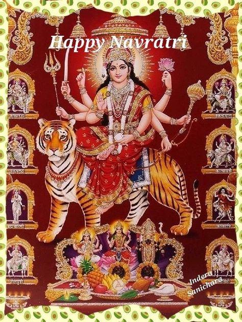 Happy Navratri 🙏 Durgadevi Hd Images, Navdurga Images Hd, Navdurga Images, Indian Emblem Wallpaper, Durga Maa Paintings, Om Symbol Art, Mata Vaishno Devi, Maa Durga Image, Durga Picture