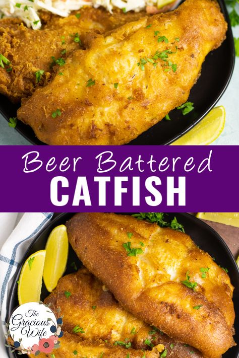 Beer Battered Catfish, Fried Catfish Batter Recipes, Beer Batter For Fish Deep Frying, Catfish Batter Recipe, Crappie Recipe, Catfish Nuggets, Beer Batter Recipe, Amazing Smoothies, Beer Battered Fish Recipes