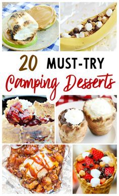 Over 20 camping desserts including dutch oven desserts, campfire desserts in foil and other family favorites. Also, download our camping checklist printable. #CampfireDesserts #CampfireDessertsInFoil #CampingDesserts #DutchOvenDesserts #CampingChecklist Oven Desserts, Dutch Oven Desserts, Camping Checklist Printable, Campfire Pizza, Camping Dessert Recipes, Campfire Snacks, Campfire Desserts, Camping Desserts, Camping Breakfast