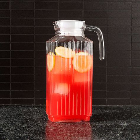 Homemade Juice, Fresh Squeezed Juice, Juice Pitcher, Plastic Crates, Beverage Tub, Glass Jug, Fruit Infused, Water Pitchers, Drink Dispenser