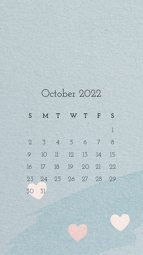 Cute 2022 October calendar template, blue mobile wallpaper psd | free image by rawpixel.com / Sasi 2022 October Calendar, October Calendar Wallpaper, Blue Calendar, August Wallpaper, Calendar Background, October Wallpaper, August Calendar, October Calendar, Cute Calendar