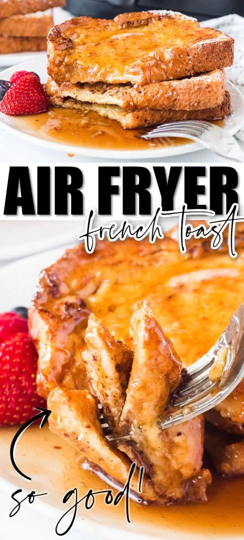 Baking Knowledge, Air Fryer French Toast, Cooking Knowledge, Awesome French Toast Recipe, Breakfast Favorites, French Toast Ingredients, Amazing Meals, Best French Toast, French Toast Sticks