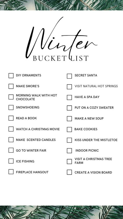 Things To Do Winter Bucket Lists, December Bucket List Couples, Winter Bucket List Deutsch, Winter Bucket List Ideas, Bucket List Ideas For Couples, Herbst Bucket List, Prevent Food Waste, Random Products, The Doom