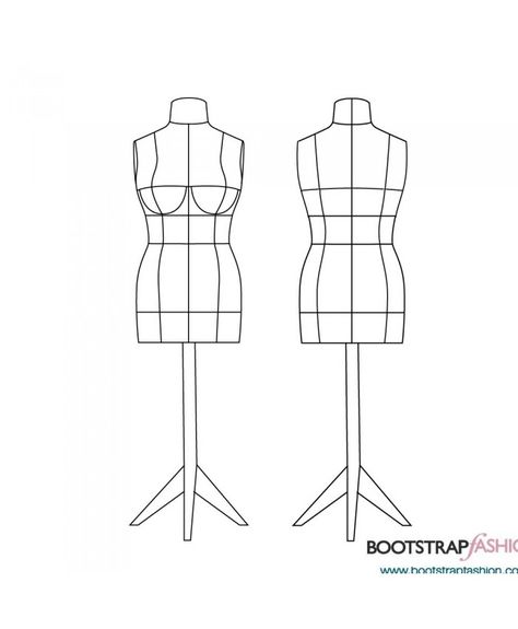 Dress Form / Sewing Mannequin | BootstrapFashion Patterns Dressmakers Dummy, Dress Form Stand, Sewing Photo, Diy Dress Form, Sewing Knowledge, Sewing Mannequin, Custom Dress Form, Adjustable Dress Form, Make A Dress