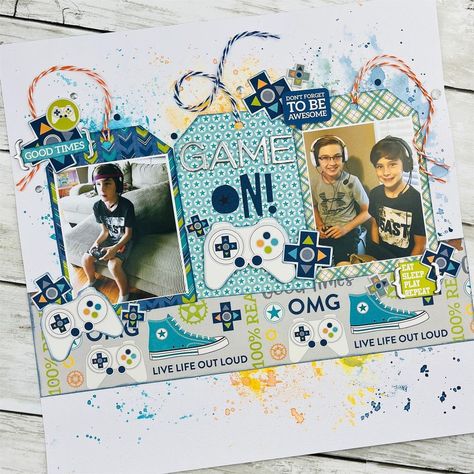 Echo Park Back To School Layouts, Happy 3rd Birthday, School Scrapbook Layouts, Boy Scrapbook Layouts, Friend Scrapbook, Scrapbook Design Layout, Scrapbooking Kids, Project Life Scrapbook, Scrapbook Pictures