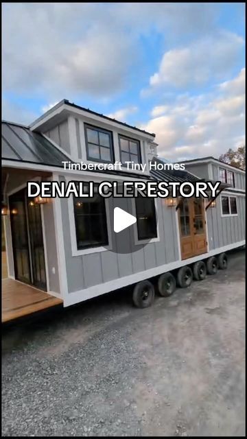 Timbercraft Tiny Homes on Instagram: "The Denali Clerestory just might be for you… head to our website for more information about our tiny home models!" Tiny Home Village Layout, Cozy Tiny House Interior, Tiny Home 2 Bedroom, Small Houses Ideas, Tiny Home Floorplan, Tiny Home Ideas, Timbercraft Tiny Homes, Tumbleweed Tiny Homes, Building Things