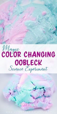 magic color changing oobleck science experiment Oobleck Experiment, Oobleck Recipe, Chemistry For Kids, Science Camp, Science Rules, Kid Science, Stem Classroom, Chemistry Lessons, Chemistry Experiments