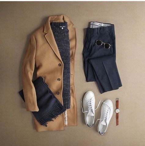 outfit grid Mens Fashion Blog, Outfit Grid, Outfit Formulas, Mens Winter Fashion, Gentleman Style, Autumn Outfit, Mens Casual Outfits, Casual Style Outfits, White Shoes