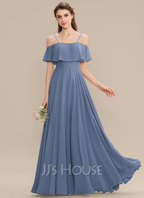 A-Line Off-the-Shoulder Floor-Length Chiffon Bridesmaid Dress (007176732) - JJ's House Lace Wedding Dress Short, Off Shoulder Bridesmaid, Floral Lace Wedding Dress, Pretty Bridesmaid Dresses, Short Lace Wedding Dress, Lavender Bridesmaid Dresses, Bridesmaid Dresses Long Chiffon, Maternity Bridesmaid Dresses, Navy Blue Bridesmaid Dresses