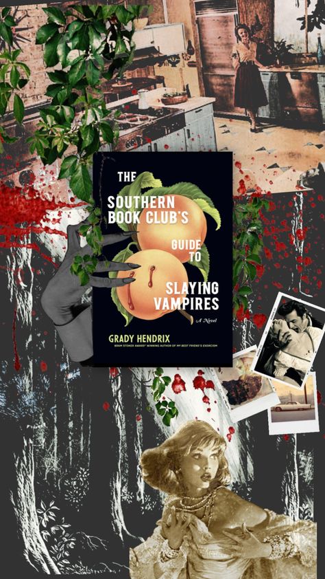 The Southern Book Club's Guide Aesthetic, The Southern Book Club's Guide, Kindle Wallpaper, Books Collage, Book Collage, Book Review Journal, Dark Books, Reading Club, Vampire Books