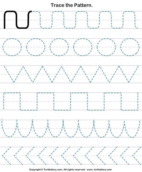 Pre Handwriting Strokes Worksheets Spring Worksheets Preschool, Kertas Kerja Prasekolah, Tracing Patterns, Kindergarten Handwriting, Shape Worksheets For Preschool, Pre K Worksheets, Shape Tracing Worksheets, Pattern Worksheet, Preschool Tracing