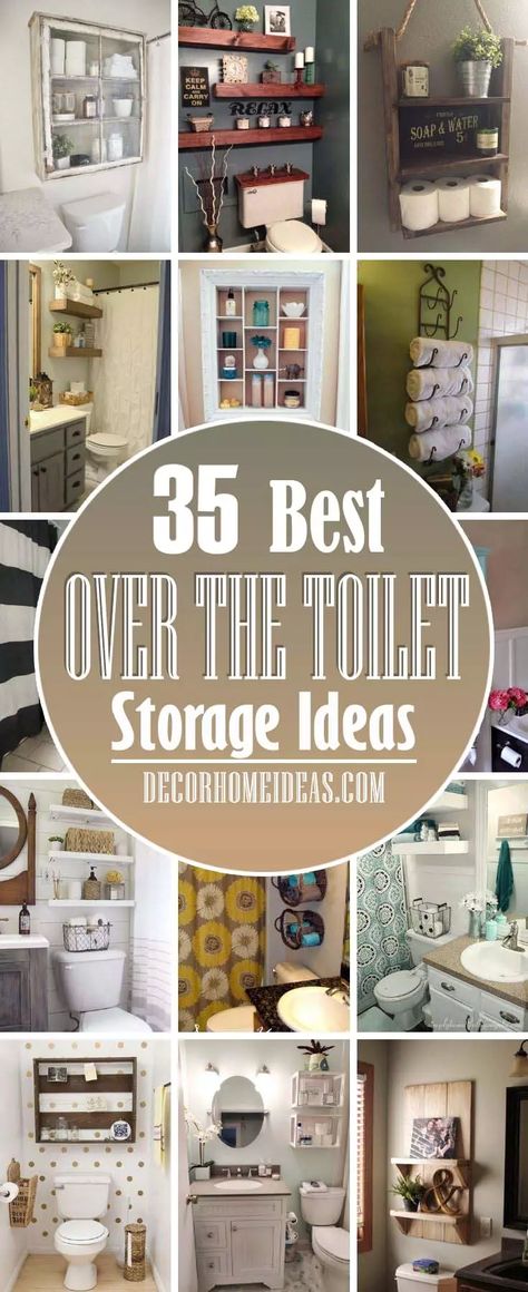 Behind Toilet Storage, Over The Toilet Storage Ideas, Toilet Storage Ideas, Bathroom Storage Over Toilet, Toilet Closet, Over Toilet Storage, Bathroom Towel Storage, Shelves Over Toilet, Organizar Closet