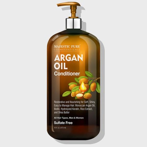 Hair Care - Majestic Pure Cosmeceuticals Argan Oil Conditioner, Argan Shampoo, Argan Oil Shampoo, Mens Shampoo, Argan Oil Hair, Moroccan Argan Oil, Baking Soda Shampoo, Hair Restoration, Moisturize Hair