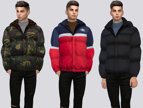 Urban Puffer Jackets | McLayneSims (Mick) on Patreon Mods Sims 4, Lotes The Sims 4, Sims 4 Men Clothing, Sims 4 Male Clothes, Sims 4 Tsr, Die Sims 4, Sims 4 Cc Kids Clothing, Sims 4 Cc Shoes, The Sims 4 Packs