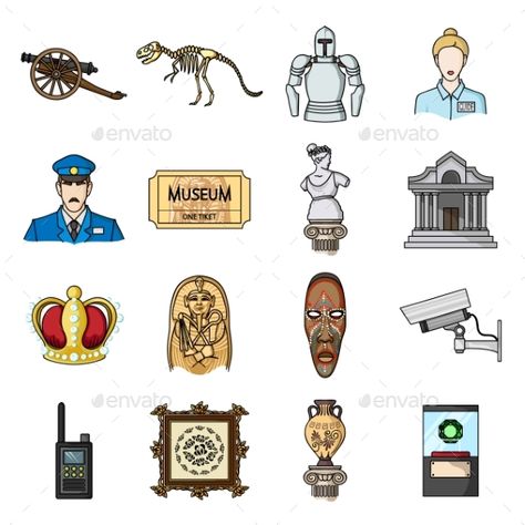 Museum and Gallery Cartoon Icons in Set #Gallery, #Museum, #Cartoon, #Set Museum Cartoon, Boo Ideas, History Icon, Gallery Museum, Crown Design, Web Templates, Cartoon Icons, Templates Free, Cartoon Pics