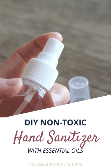 DIY Homemade Hand Sanitizer with Essential Oils | Frugal Farm Wife Natural Hand Sanitizer, Farm Wife, Diy Essentials, Natural Cleaning, Diy Essential Oils, Diy Homemade, Essential Oil Recipes, Diy Natural Products, Aloe Vera Gel