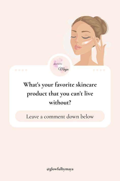 What's your favorite skincare product that you can't live without? Check out the link in my bio for my skincare favorites! Skincare question by glowfulbymaya [skincare skincare routine glass skin korean skincare k skincare] K Skincare, Skincare Questions, Dental Advertising, Skincare Favorites, Skin Korean, Skin Facts, Instagram Questions, Price List Template, Funny Questions