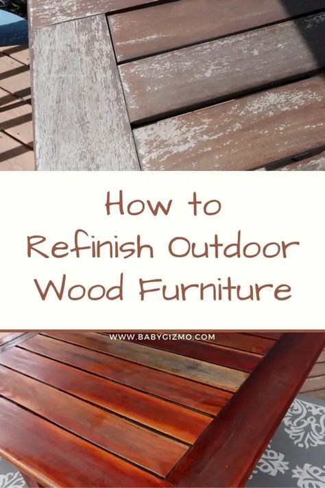 Refinished Patio Furniture, Painting Outdoor Wood Furniture, Outdoor Wood Stain, Acacia Furniture, Painted Outdoor Furniture, Wood Refinishing, Cedar Furniture, Beyond Repair, Outdoor Wood Furniture