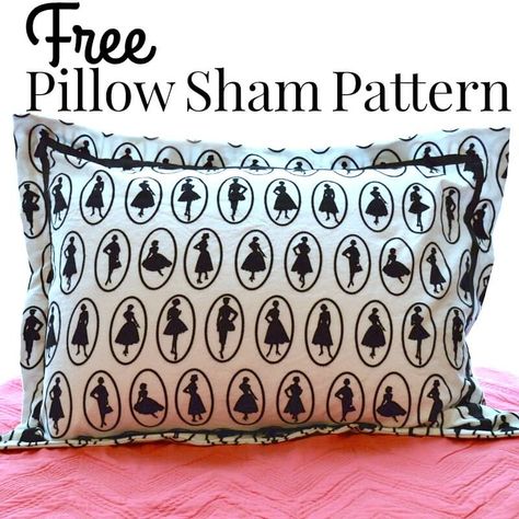 Diy Pillow Shams, Diy Bath Mats, Pillow Sham Pattern, Crochet Baby Photo Prop, Off To College, Quilted Pillow Shams, Sham Bedding, Beginner Sewing, Personalized Pillow