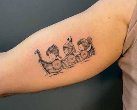 Mother And 3 Sons Tattoo, Motherhood Tattoos 2 Kids, Mom Holding Hands, Kid Tattoos, Kid Tattoos For Moms, Kids Tattoo Ideas, Mother Of 3 Tattoo, Tattoos Representing Children, Mother Of 3 Tattoo Ideas