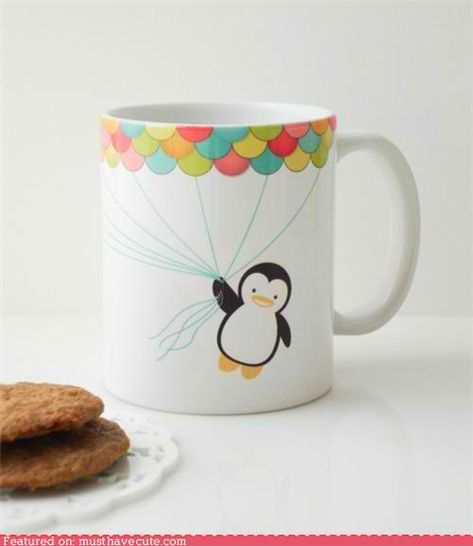 cute decoration mug Diy Keramik, Penguin Mug, Sharpie Crafts, Sharpie Mug, Diy Mugs, Easy Coffee, Sharpie Art, Keramik Design, Tassen Design