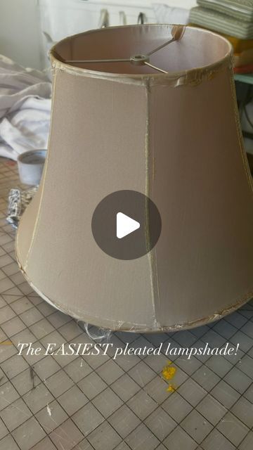 Pleated Fabric Lampshade, Faux Pleated Lamp Shade, Cozy Colorful Cottage, How To Recover A Lamp Shade, Diy Fabric Lampshade, Covered Lampshades, Diy Pleated Lampshade, Pleated Lampshade, Pleated Lamp Shades