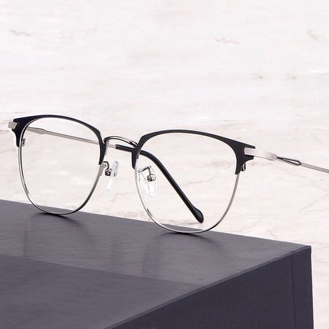 Aesthetic Spectacles, Glasses Frames For Girl, Glasses Women Fashion Eyeglasses, Korean Glasses, Glasses Frame For Men, Glasses For Round Faces, Cute Glasses Frames, Glasses Frames Trendy, Classy Glasses