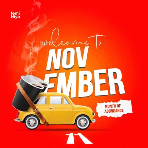 November new month social media design November New Month Design, New Month Design Flyer, November New Month, New Month Flyer Design, Welcome To November, New Month Flyer, Birthday Typography, Welcome November, Advertising Flyers