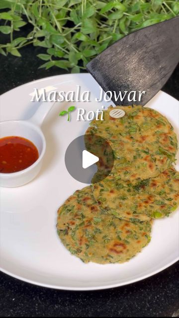 The Nutri Cookhouse on Instagram: "Masala Jowar Roti✨🌱 Whipping up a healthy delight with these  Masala Jowar Roti- a tasty twist to a healthy diet!  Ingredients:- - 1 cup Jowar Atta (Sorghum flour) - 1/2 cup wheat flour  - 1/4 cup fresh palak (spinach) leaves, finely chopped - 1/4 cup chopped beans - 1/4 cup chopped capsicum - 1/4 teaspoon hing (asafoetida) - 1/4 teaspoon jeera powder  - Salt to taste - Ghee - 1 cup Water for kneading Mix all the ingredients well. Add water gradually and knead to form a soft dough. Roll out the dough ball into a flat circle and make the roti. Serve  with your choice of side dish, such as yogurt, pickle, or chutney. . . #jowarkiroti #sorghumroti #glutenfreevegan #healthyeating #weightlossjourney #weightloss #superfood #millet #rottie #tortilla #desifood # Jowar Recipes Healthy, Jowar Flour Recipes, Jowar Roti Recipe, Atta Recipe, Jowar Recipes, Jowar Roti, Millet Recipes, Roti Recipe, Sorghum Flour