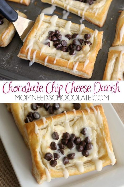 Puff Pastry Desserts Easy, Pampered Chef Brownie Pan Recipes, Pampered Chef Brownie Pan, Cheese Danishes, Puff Pastry Recipes Dessert, Pastries Recipes Dessert, Puff Pastry Filling, Funnel Cakes, Puff Pastry Desserts