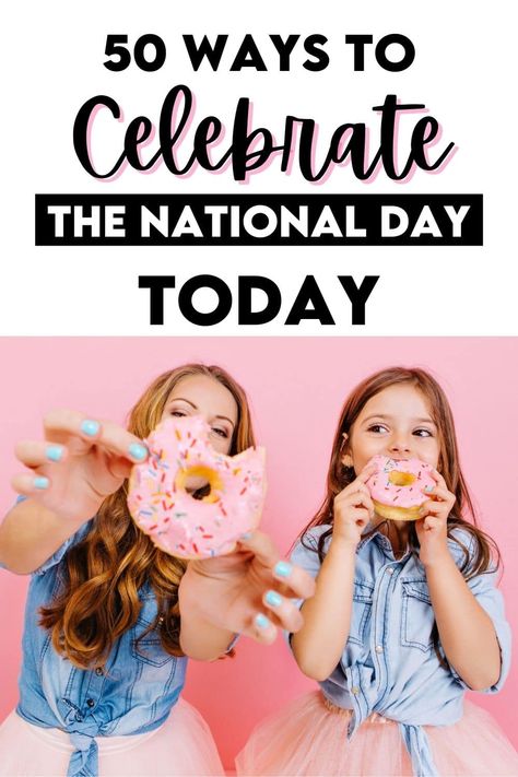 These national day today ideas are so FUN! #nationaldaytoday #nationalday Taco Bar Party, Date Night Ideas For Married Couples, Talk Like A Pirate Day, Creative Date Night Ideas, Talk Like A Pirate, Fun Holidays, Donut Day, National Best Friend Day, National Day Calendar