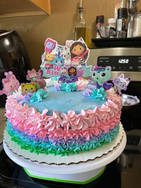 Gabby Gabby Birthday Cake, Easy Gabbys Dollhouse Cake, Gabbys Dollhouse Pull Apart Cake, Gabby’s Dollhouse Birthday Cake Diy, Gabby Dollhouse Sheet Cake, Diy Gabby Dollhouse Cake, Mercat Birthday Cake, Gabby Doll House Birthday Cake, Gabbys Dollhouse Birthday Cake Ideas