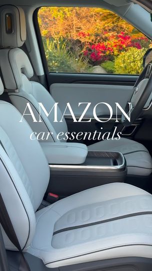 First Car Must Haves, Car Accessories Interior Ideas, Amazing Amazon Finds, White Car Accessories, Car Makeover Interior, Car Organization Aesthetic, Clean Car Aesthetic, Diy Car Decor, Car Decorations Interior Aesthetic