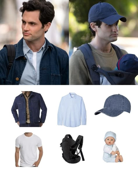 Joe Goldberg Clothes, Joe Goldberg Outfit Ideas, Joe Goldberg And Love Quinn Costume, Love And Joe Goldberg Costume, You Costume Joe And Love, Joe Goldberg Halloween Costume, Love And Joe Costume, Joe And Love Costume, Love Goldberg