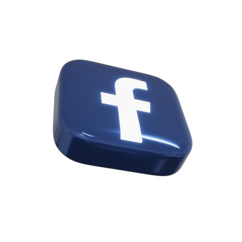 Glossy Facebook 3D Render Icon Facebook 3d Icon, Facebook Logo, Facebook Icon, Facebook Icons, 3d Icons, 3d Render, Free Png, Transparent Background, Template Design