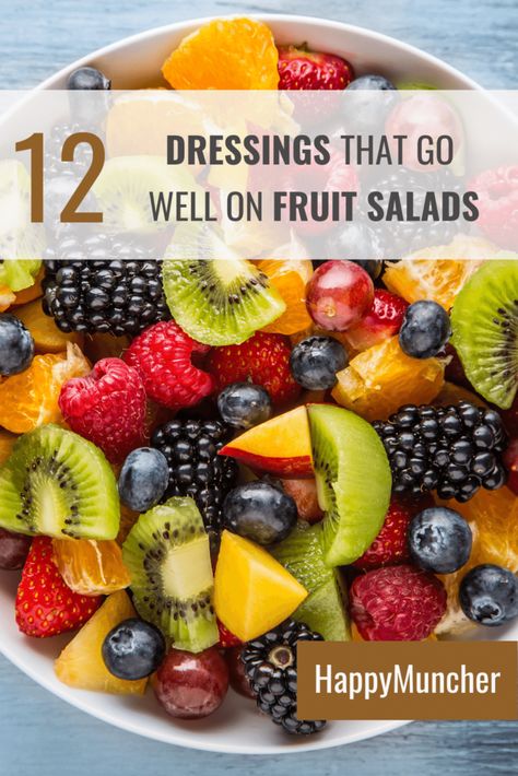 12 Dressings that Go on Fruit Salad Sauce For Fruit Salad Dressing Recipe, Fresh Fruit Salad Dressing, Healthy Fruit Salad Dressing, Fruit Salad Sauce, Fruit Salad Dressing Recipe Simple, Fruit Salad Glaze Recipe, Sauce For Fruit Salad, Fruit Salad With Apples, Paleo Fruit Salad