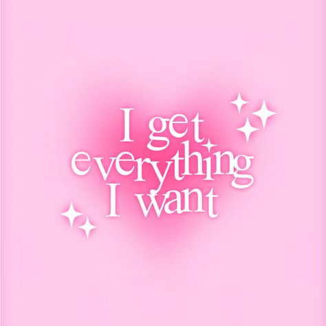 daily affirmation to attract everything and everyone you want🥰 I Get Everything I Want, I Attract, Motivation Board, Daily Affirmation, Pink Vibes, 18th Birthday, Daily Affirmations, Pretty Quotes, Words Quotes