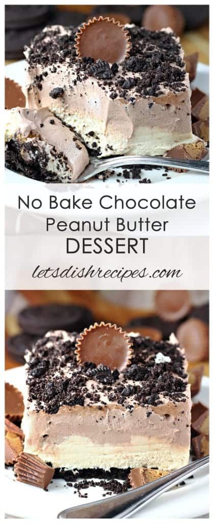 Sack Lunches, Crumb Crust, Chocolate Peanut Butter Recipes, Chocolate Peanut Butter Desserts, Chocolate Peanutbutter, Simple Cakes, Dessert Oreo, Peanut Butter Mousse, Peanut Butter No Bake