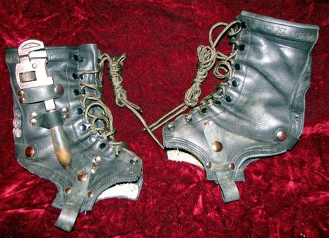 Boot Spats | The Iron Tailor Boot Spats, Steampunk Spats, Diy Lace Up, Steampunk Shoes, Post Apocalyptic Costume, Apocalyptic Clothing, Post Apocalyptic Fashion, Steampunk Crafts, Old Boots