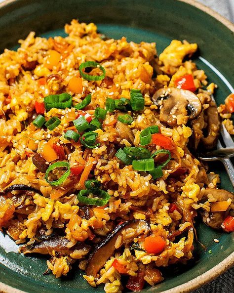 Easy Miso Fried Rice | Tried and True Recipes Easy Fried Rice With Egg, Uni Meals, Rice With Egg, Japanese Fried Rice, Miso Recipe, Easy Fried Rice, Fried Rice With Egg, Tried And True Recipes, Vegetable Fried Rice