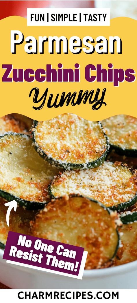 Parmesan Zucchini Chips Montana Recipes, Parmesan Zucchini Chips, Sliced Zucchini, Zucchini Parmesan, Parmesan Chips, Banana Baked Oatmeal, Zucchini Chips Baked, Toasted Ravioli, Gluten Free Bread Crumbs