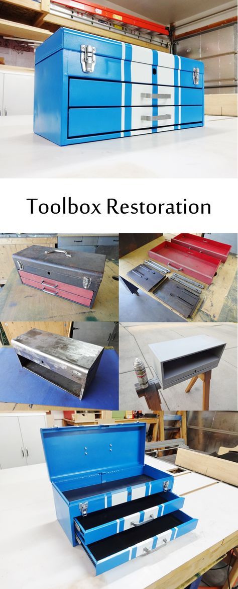 Custom Tool Boxes, Woodworking Plans Workbench, Old Tool Boxes, Tool Box Diy, Metal Tool Box, Woodworking Logo, Manly Men, Easy Wood Projects, Tool Boxes