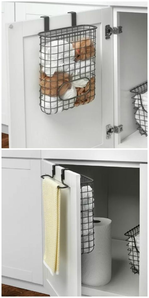 Over The Door Organizer, Organizer Kitchen, Smart Tiles, Door Organizer, Home Organisation, Home Organization Hacks, Storage Hacks, Space Saver, Clever Ideas