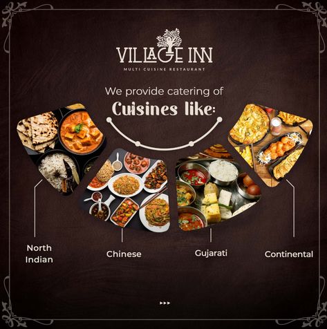 Bring the Village Inn experience to your event! Enjoy our delicious catering services now available for your outdoor gatherings. Call us or DM us for more information.
.
.
.
#CateringServices #OutdoorEvents #EventCatering #VillageInnExperience #DeliciousFood #PartyCatering #SustainableFood #IndianTaste #CateringServiceProvider #GoodFood #FoodService #Caterers #WeddingCaterers #CaterersOfInstagram #WeddingCatering #Restaurant #MulticuisineRestaurant #VillageInn #VillageInnRestaurant Catering Poster Design Ideas, Catering Service Creative Ads, Catering Services Design, Catering Advertising Ideas, Catering Services Poster, Catering Creative Ads, Catering Poster Design, Catering Poster, Restaurant Poster Design