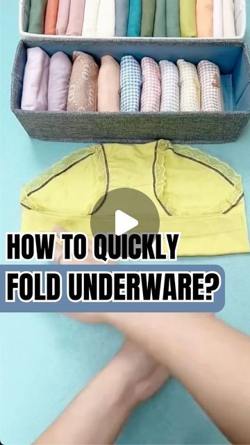 How To Folding on Instagram: "Follow @howtofolding for more content like this! How to quickly fold underwear? 📚 #organization #organizing #closetorganization #folding #home #hacks #organising #storagehacks #howtofold" How To Fold Shorts, Shirt Folding Trick, Orange Paper Craft, Folding Hacks, Packing Folding, Easy Diy Clothes, Packing Hacks Clothes, Shirt Folding, Clothes Organization Diy