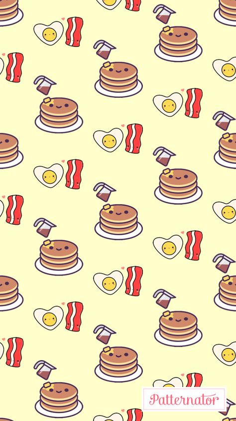 #breakfast #foodie #wallpaper #kawaii #pancakes Food Theme Wallpaper, Pancake Wallpaper, Pancakes Wallpaper, Kawaii Pancakes, Cartoon Pancakes, Breakfast Wallpaper, Foodie Wallpapers, Pancake Drawing, Homescreen Organization