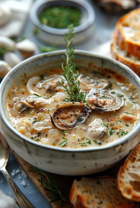 Dive into the world of comfort food with our curated oyster stew recipes. Whether you're using canned or fresh oysters, we've got you covered with step-by-step guides. Explore everything from traditional oyster stew with potatoes to inventive twists that might just become your new go-to dish. Bring warmth and flavor to your kitchen and heart with a steaming bowl of homemade oyster stew today. Oyster Stew With Fresh Oysters, Fresh Oyster Recipes, Oyster Recipes No Shell, Canned Oyster Recipes, Oyster Stew Recipes, Canned Oysters, Autumn Meals, Rich Beef Stew, Oyster Soup